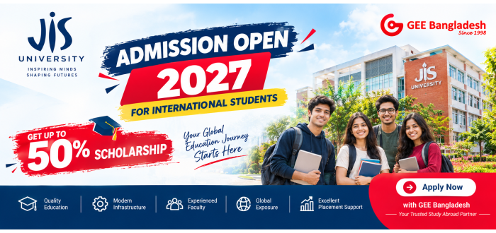JIS University Admission from Bangladesh 2027 Get Unto 50% Scholarship